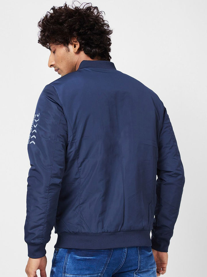 SPYKAR Henley Collar Bomber Jacket