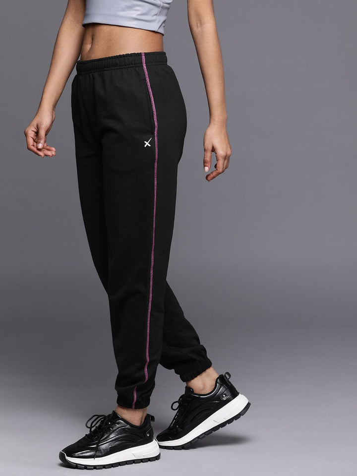HRX by Hrithik Roshan Women Striped Detail Lifestyle Joggers