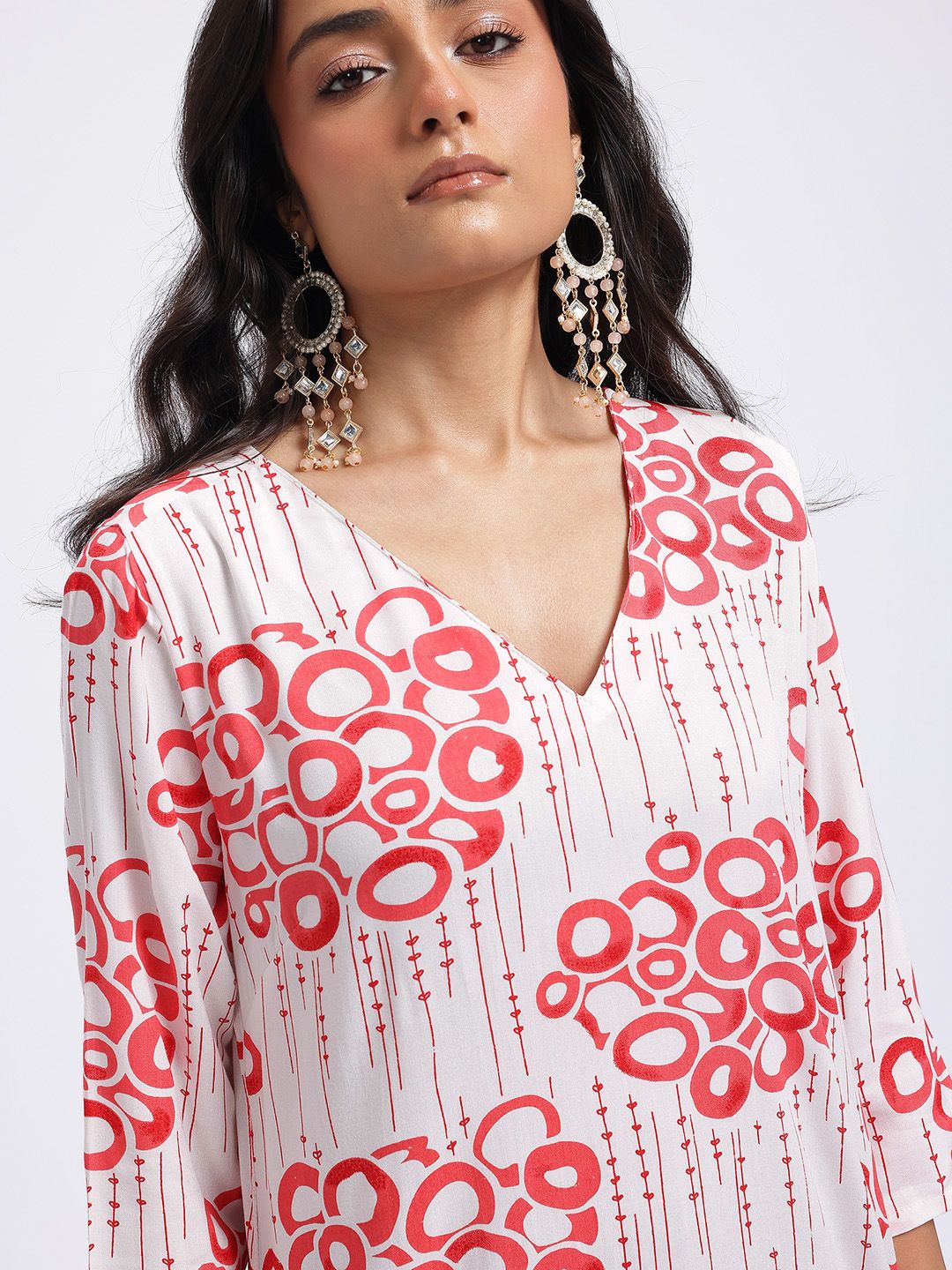 Anouk Printed Straight Kurta