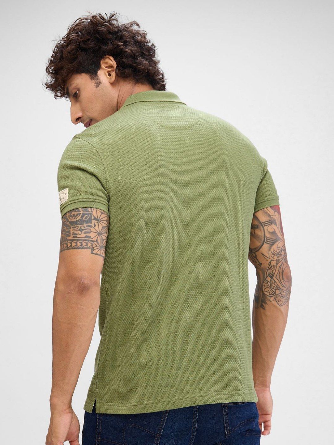 SPYKAR Men Polo Collar Solid Slim Fit T-shirt