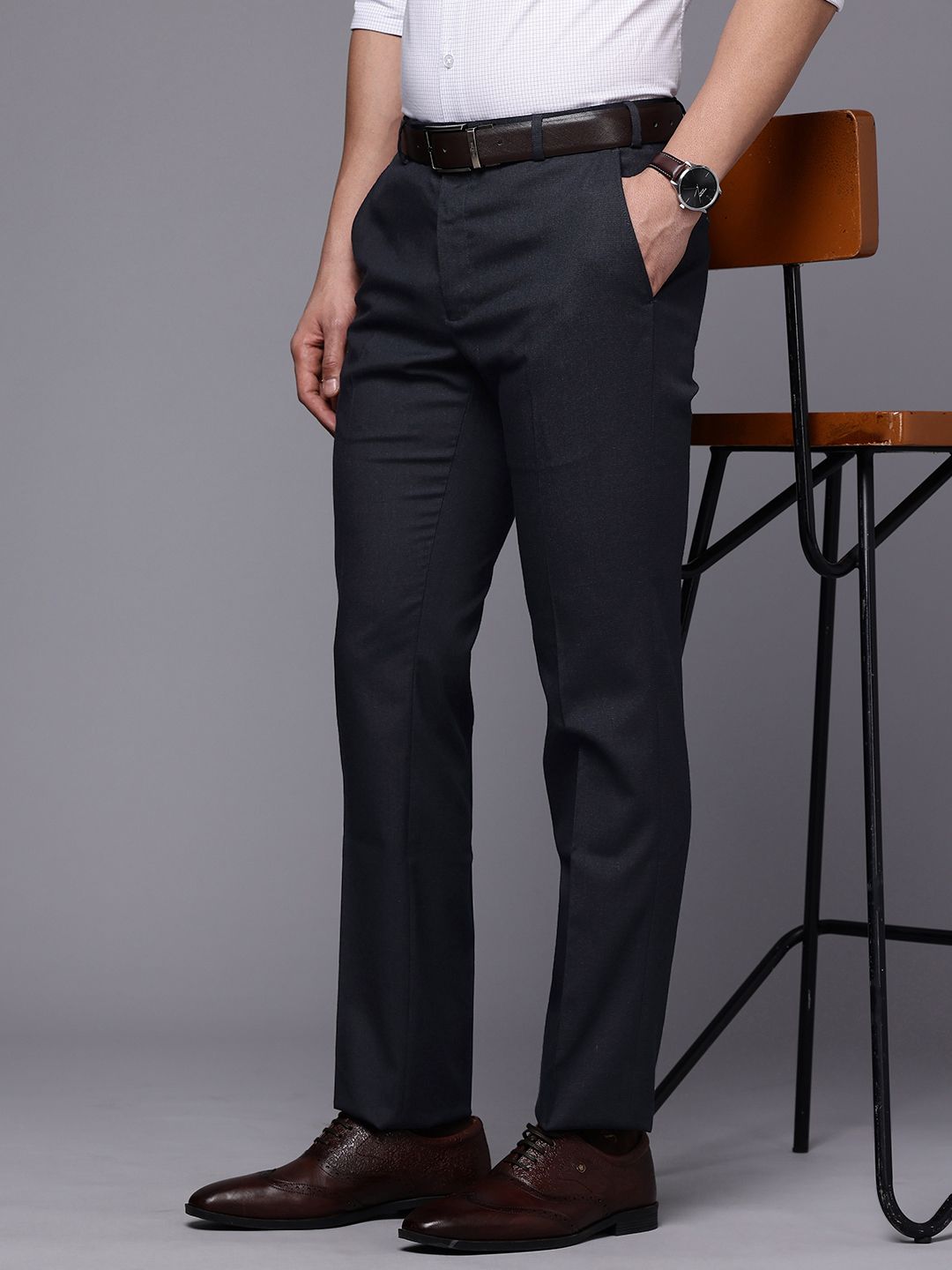 Raymond Men Slim Fit Formal Trousers