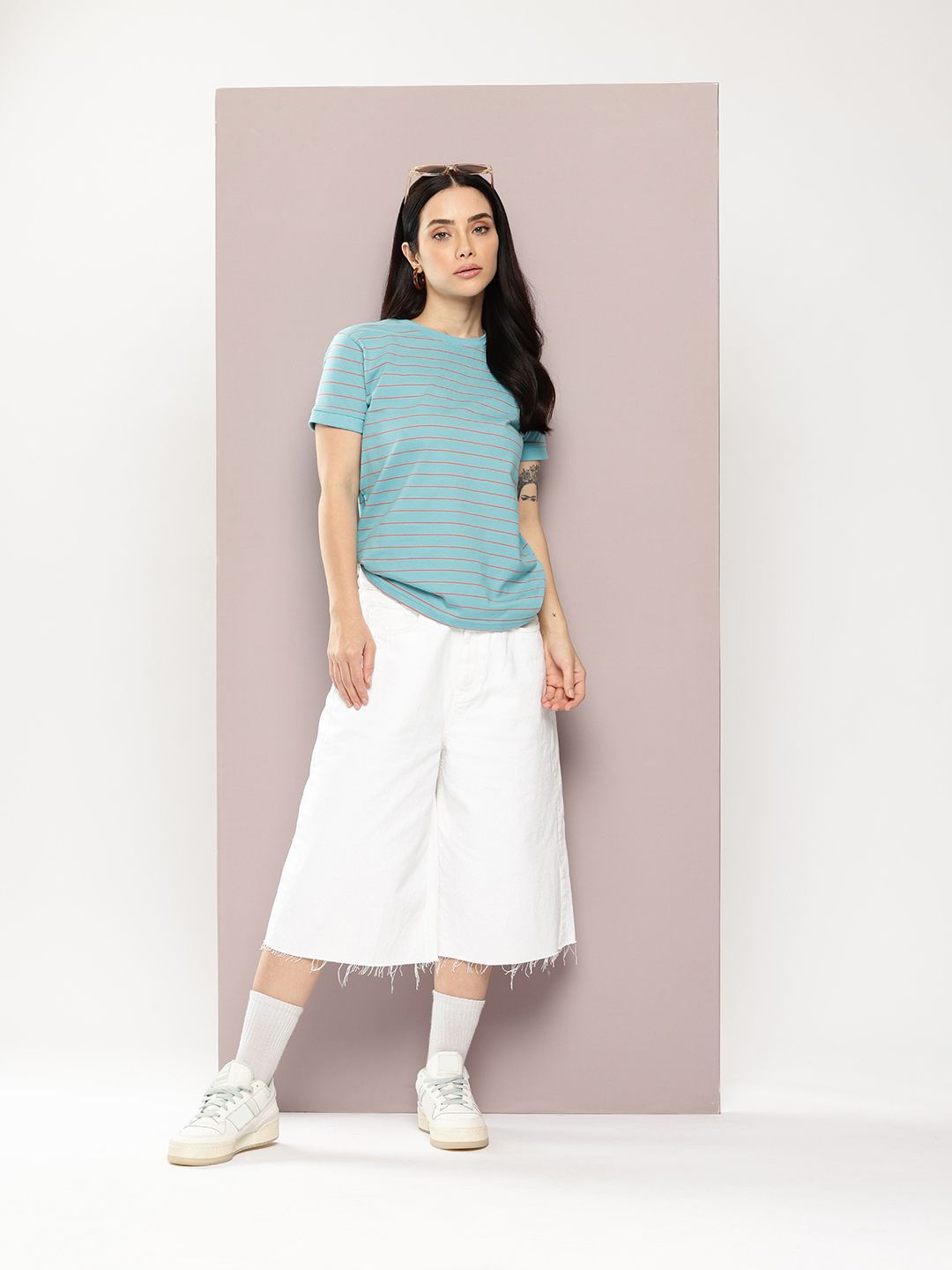 Dillinger Womens Short Sleeve Regular Yarn Dyed Tshirt