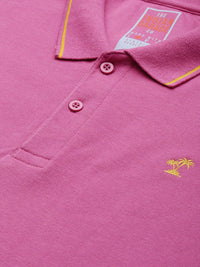 The Indian Garage Co Men Solid Polo Collar T-shirt