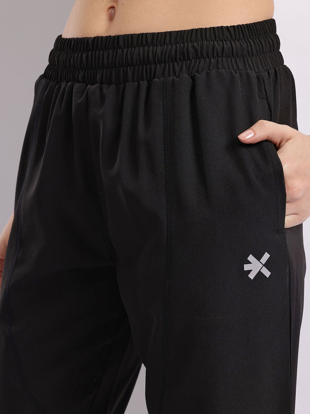 HRX by Hrithik Roshan Women Typography Print Mid-rise Running Track Pants