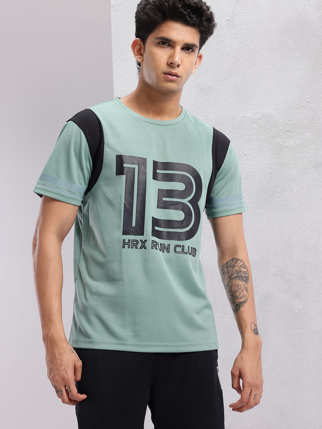 HRX by Hrithik Roshan Men Typography Printed Rapid-Dry Running T-shirt