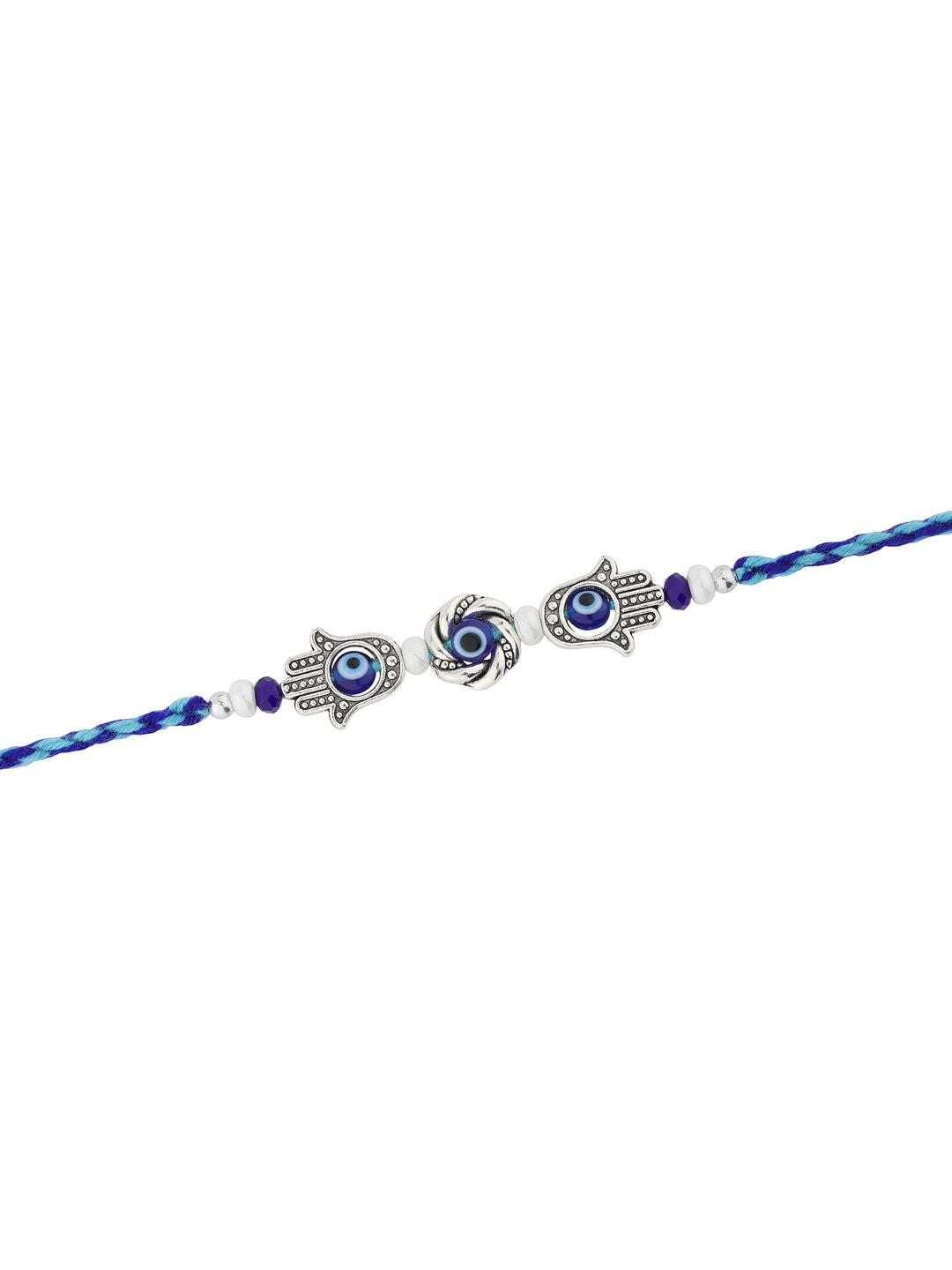 Voylla Hamsa Tangan Evil Eye Beaded Benang Rakhi