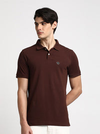 THE BEAR HOUSE Polo Collar Slim Fit Pure Cotton T-shirt