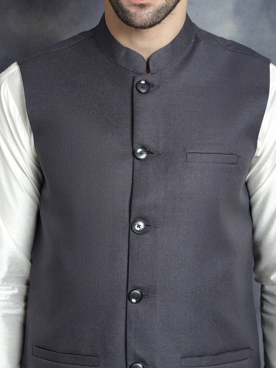 Jompers Mandarin Collar Nehru Jacket