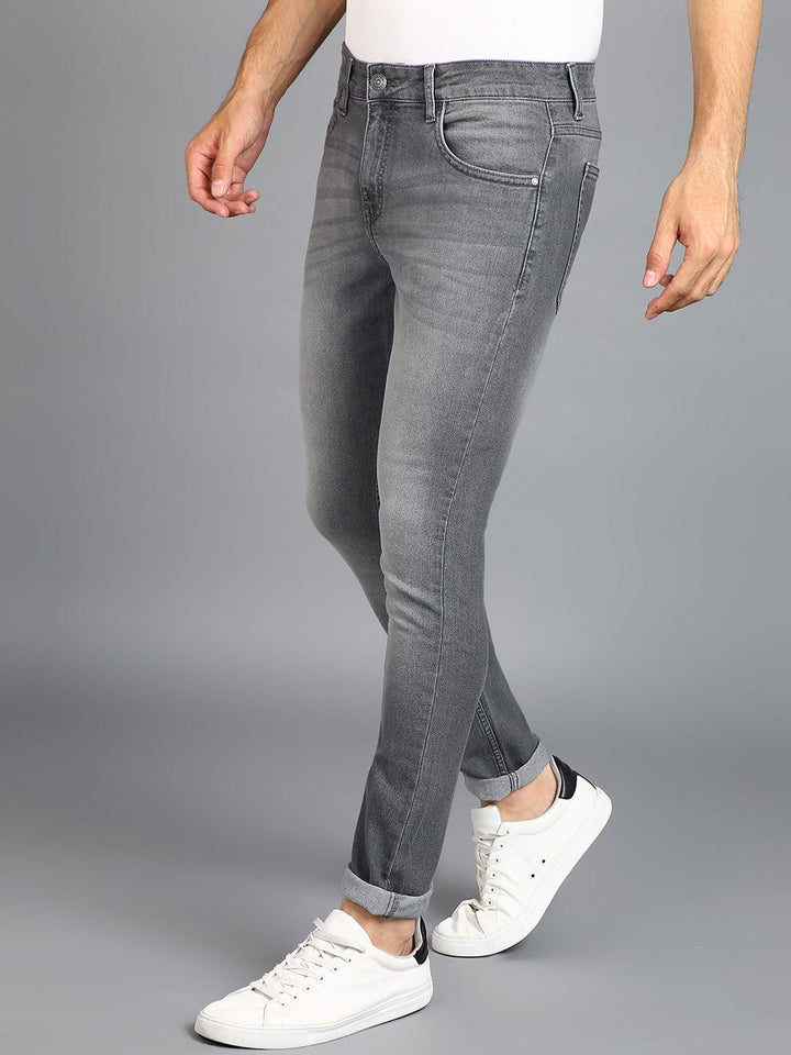 Urbano Fashion Men Clean Look Light Fade Stretchable Jeans
