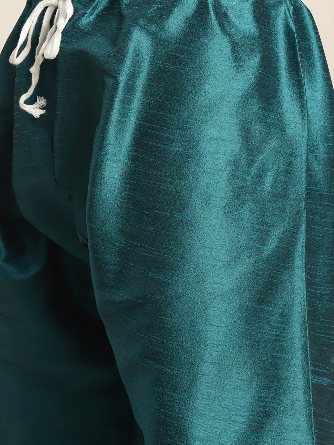 SOJANYA Men Teal Ethnic Motifs Kurta with Churidar
