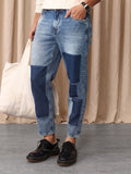 Mr Bowerbird Men Tapered Cropped Heavy Fade Stretchable Jeans