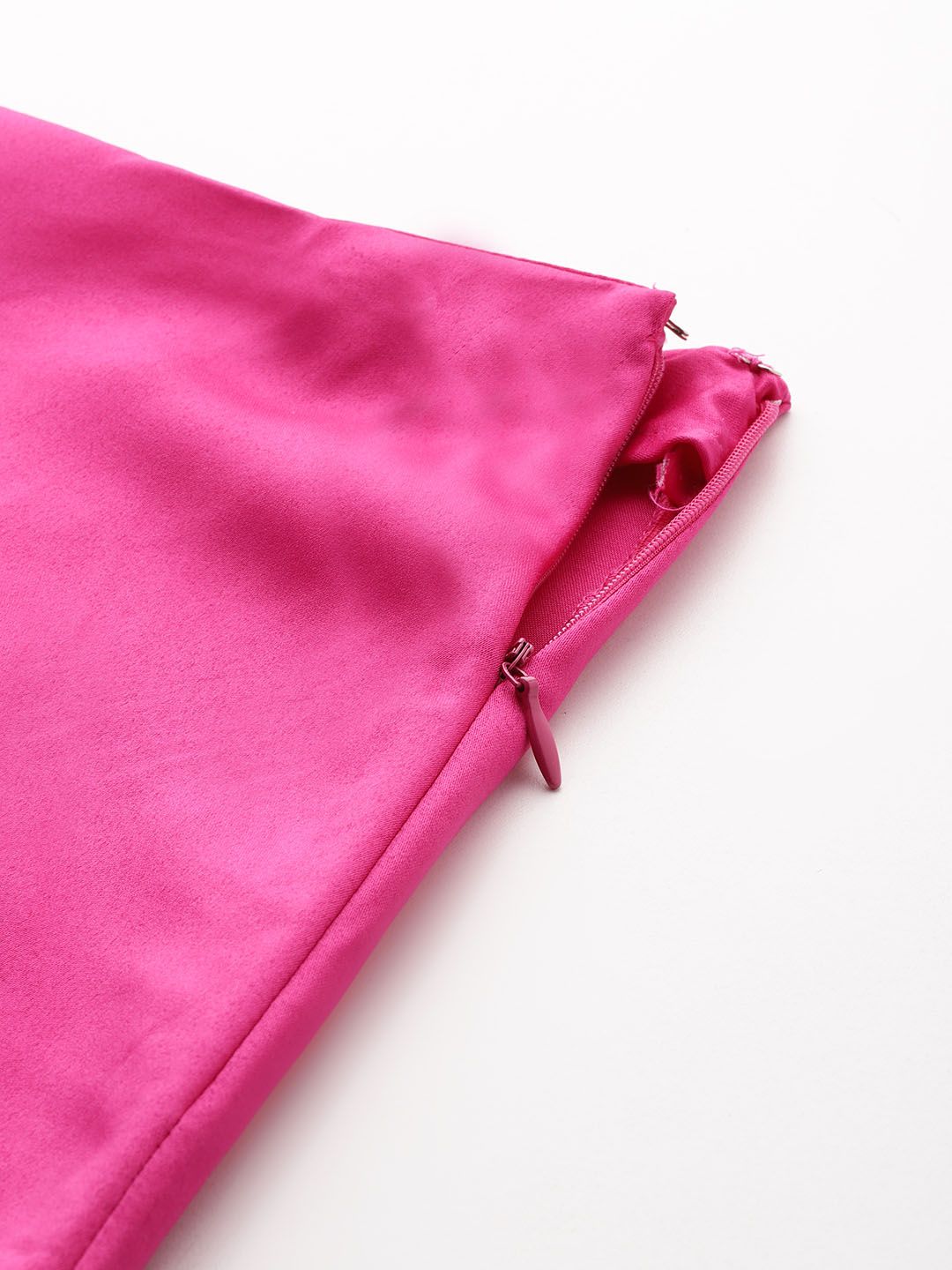 all about you Satin A-Line Midi Skirt