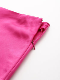 all about you Satin A-Line Midi Skirt