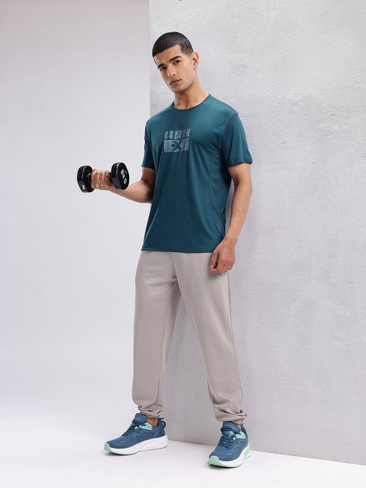 HRX by Hrithik Roshan Brand Logo Printed Rapid Dry Training Tshirt