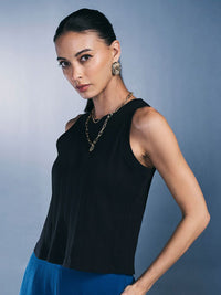 AND Striped Sleeveless Cotton Top