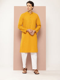 See Designs Embroidered Sequinned Kurta with Pyjamas