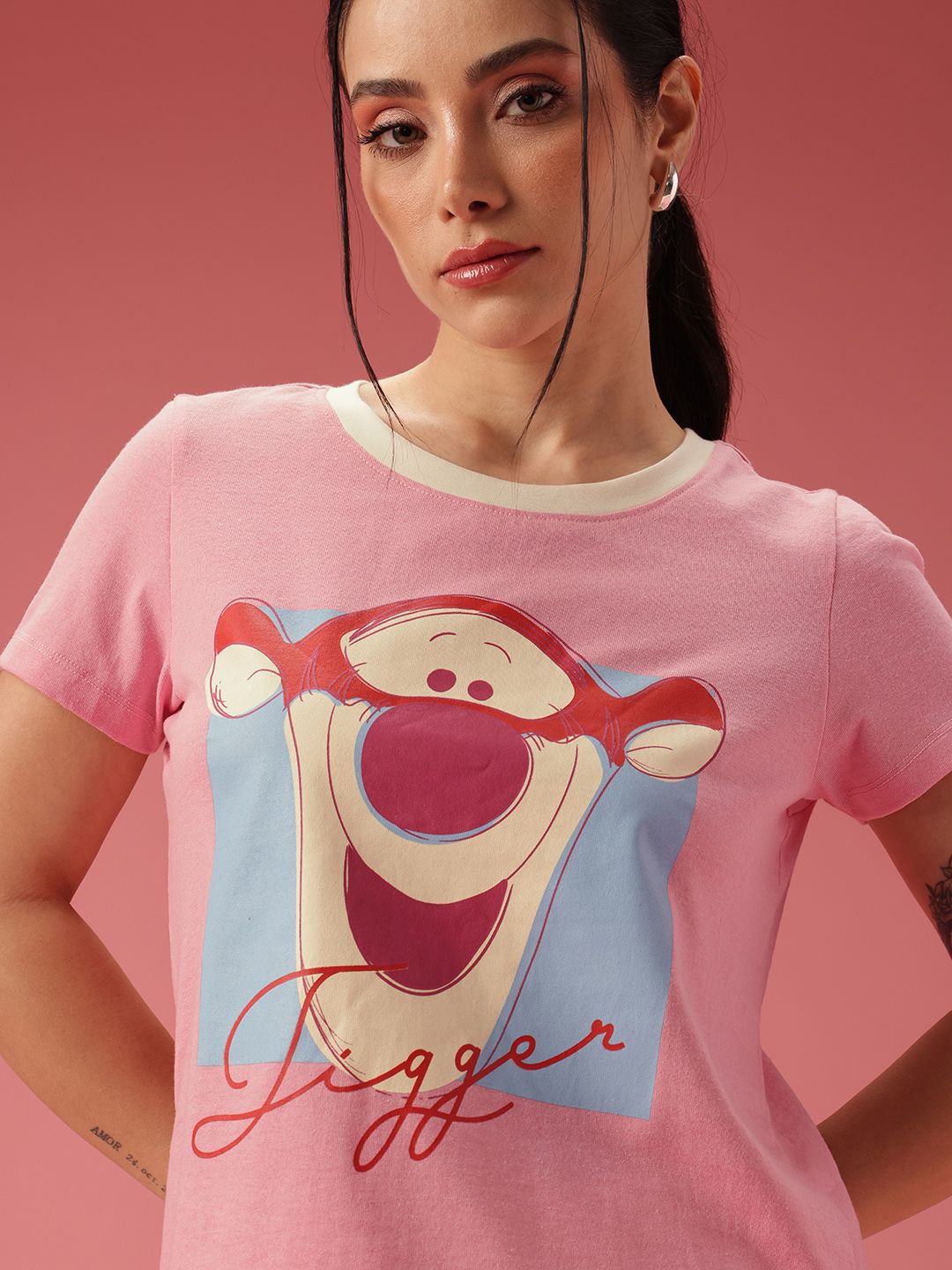 Dressberry Winnie the Pooh dicetak t-shirt