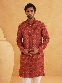 SOJANYA Floral Printed Cotton Linen Kurta With Churidar