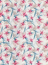 Cortina Glazed Cotton Pink Floral 140 TC King Bedsheet with 2 Pillow Covers