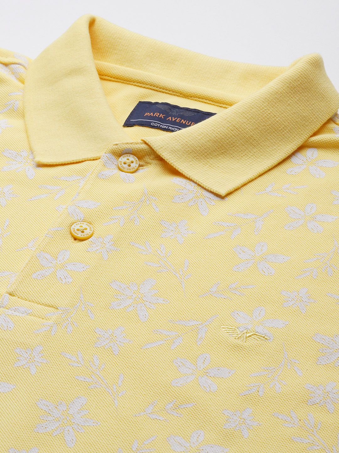 Park Avenue Floral Printed Polo Collar T-shirt