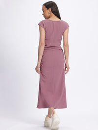 DressBerry Adorable Allure Ruched Detail Textured Crop Co-Ords