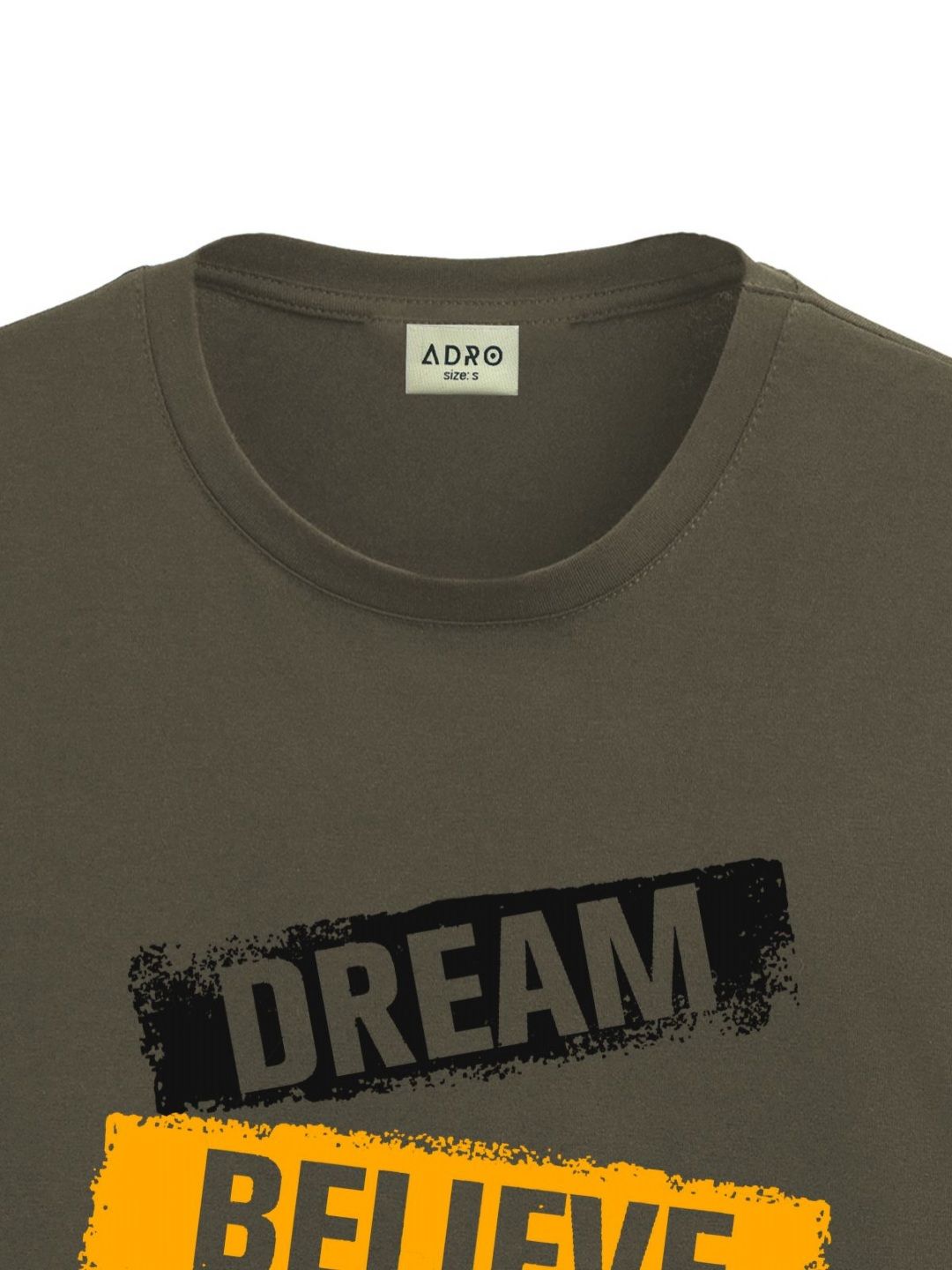 ADRO Men Typography Printed Applique T-shirt