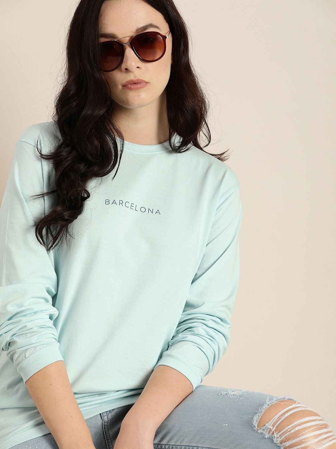 DILLINGER Pure Cotton Printed Round Neck Oversized T-shirt
