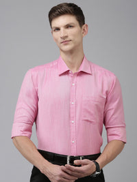 Park Avenue Slim Fit Self Design Textured Formal Shirt
