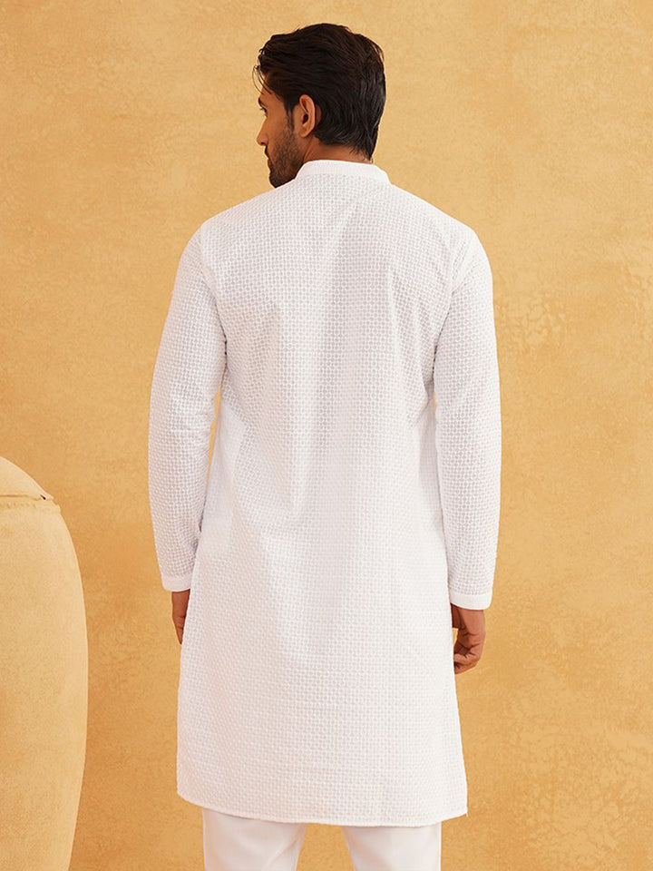 SOJANYA Ethnic Motifs Embroidered Pure Cotton Kurta