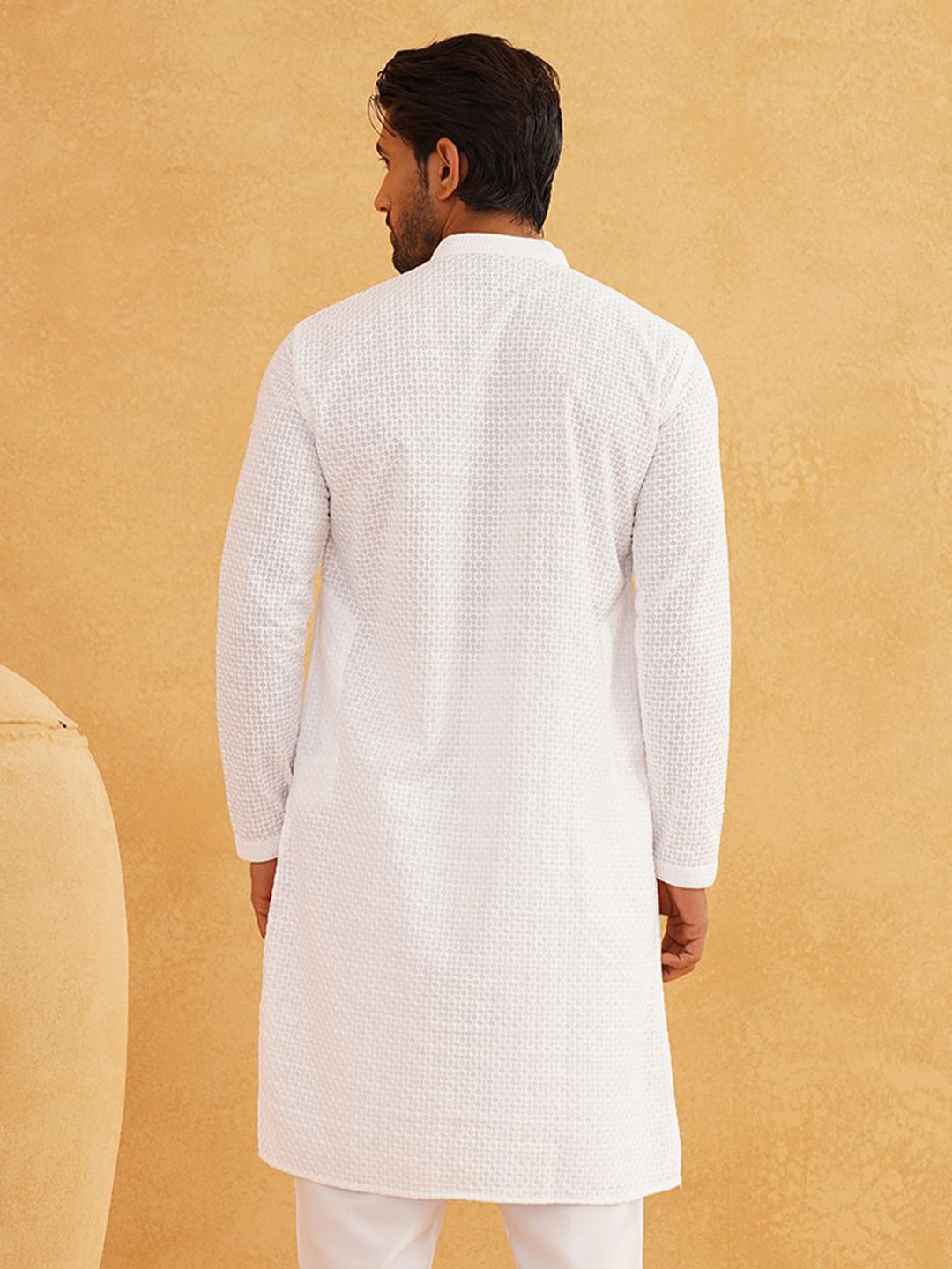 SOJANYA Ethnic Motifs Embroidered Pure Cotton Kurta