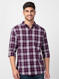 SPYKAR Men Slim Fit Tartan Checked Casual Shirt