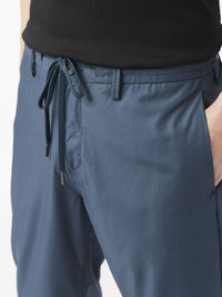 RARE RABBIT Men Aux Drawstring Mid-Rise Slim Fit Trouser