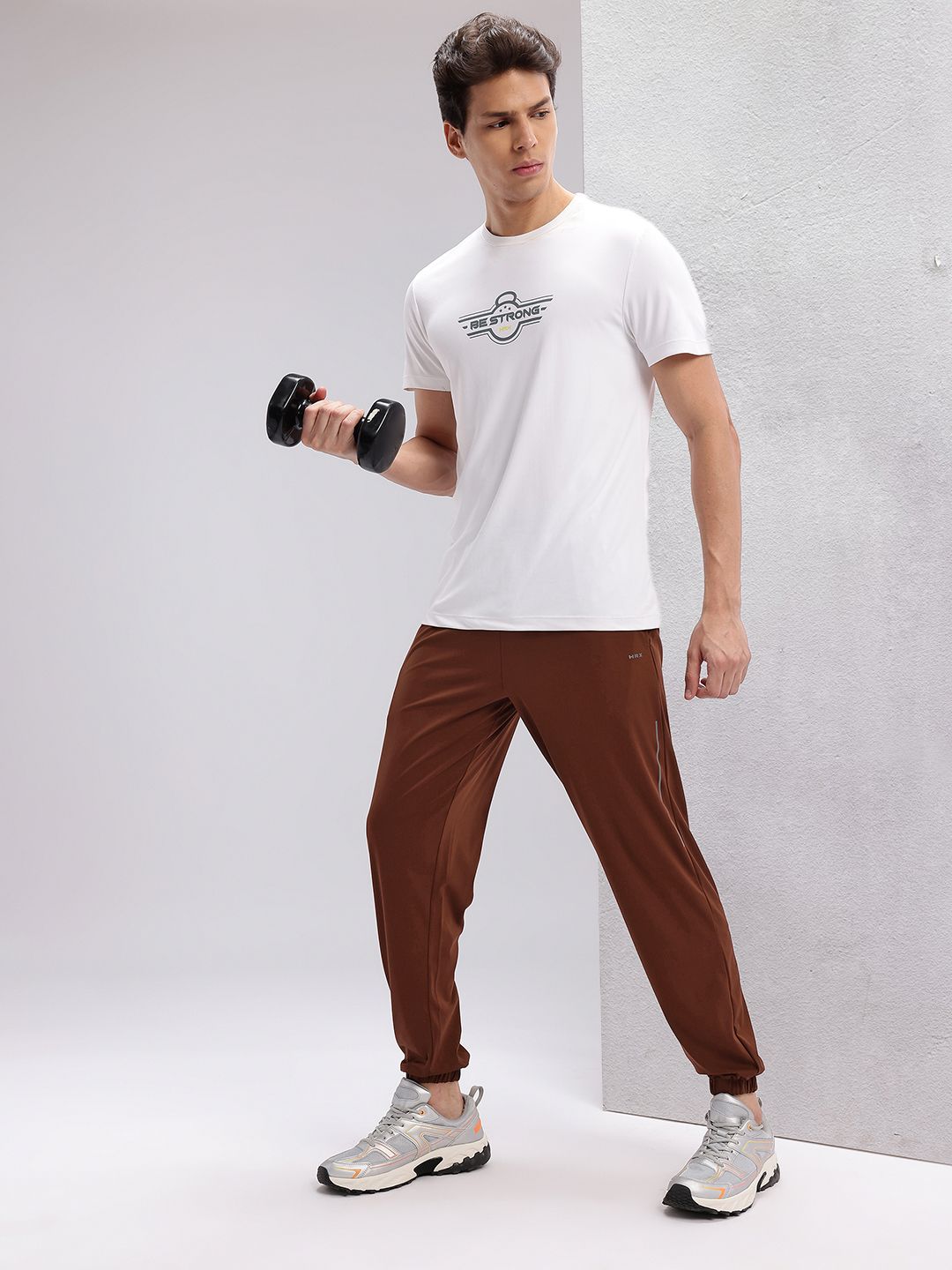 HRX by Hrithik Roshan Men Rapid-Dry Mid-Rise Training Joggers