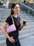 Lino Perros Women Purple Animal Printed PU Structured Shoulder Bag