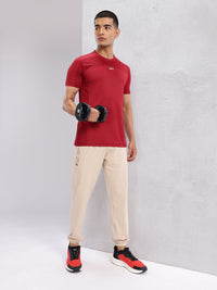 HRX by Hrithik Roshan Men Typography Printed Mid-rise Rapid-Dry Training Joggers