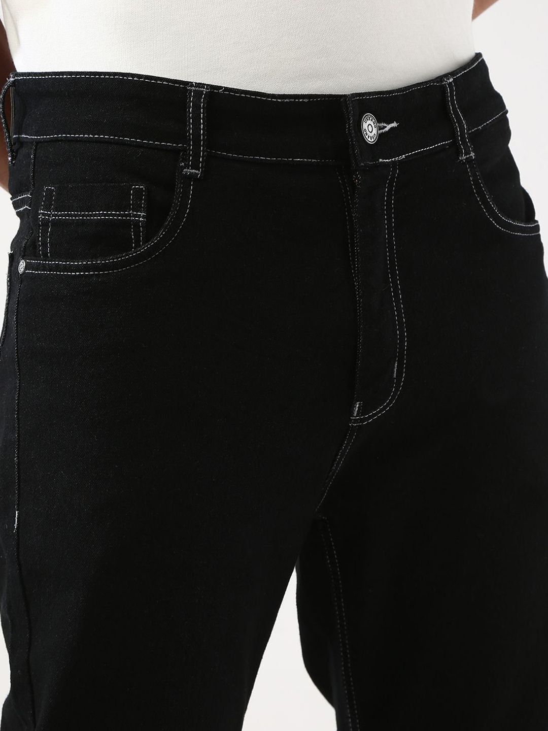 Urbano Fashion Men Straight Fit Mid-Rise Stretchable Jeans