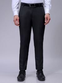 The Indian Garage Co. X Luxe Men Checked Slim Fit Formal Trousers