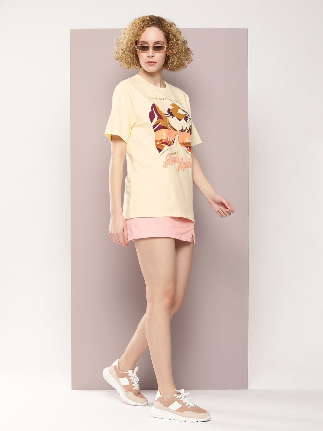 DILLINGER Graphic Printed Oversized Pure Cotton T-shirt
