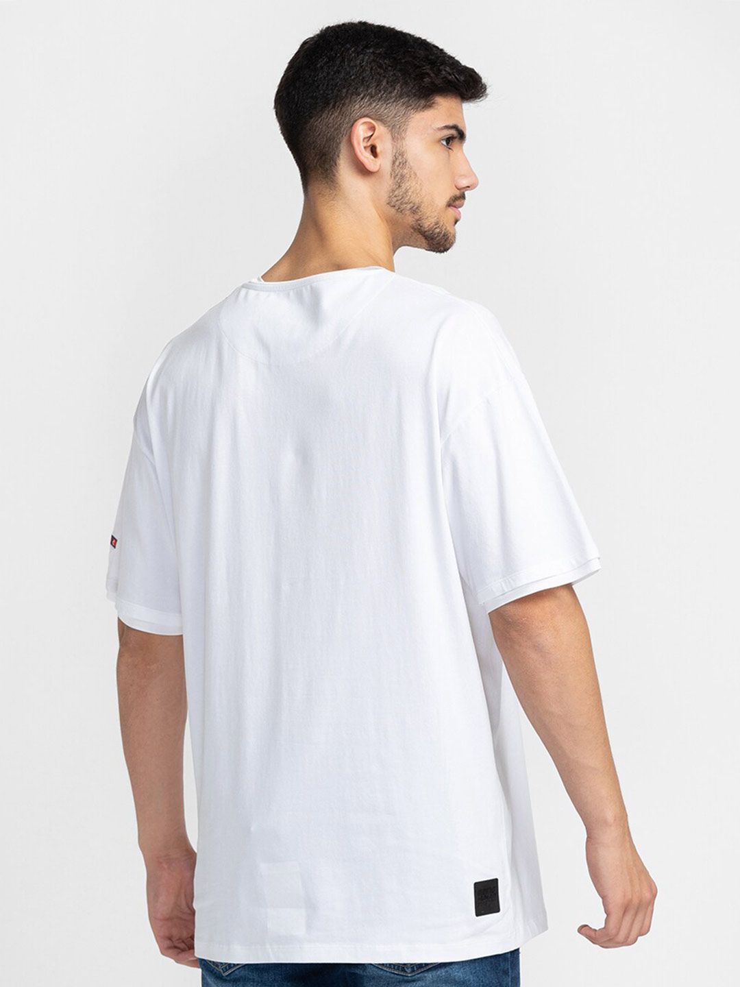 Being Human Typography Printed V-Neck T-shirt