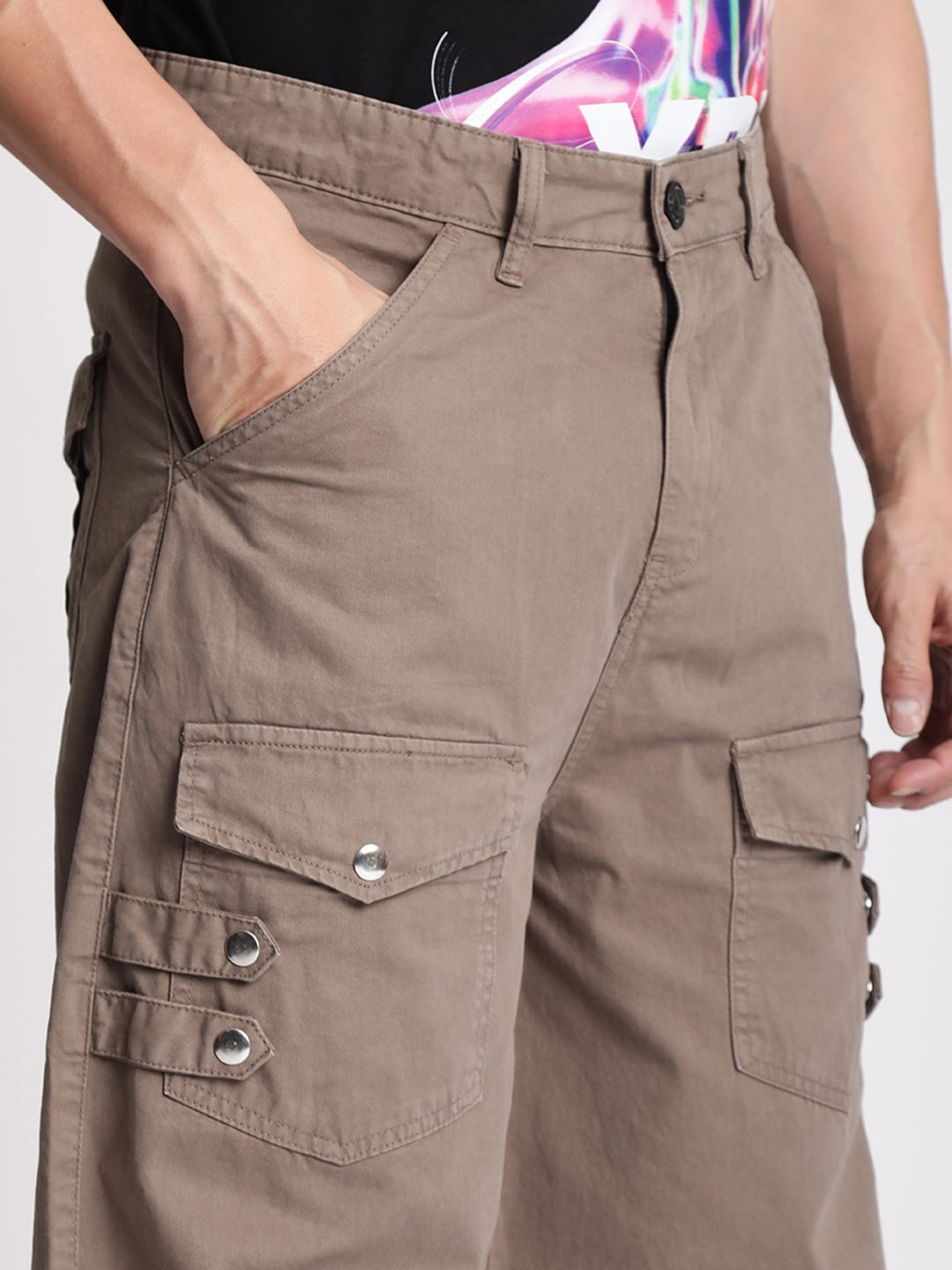 Bene Kleed Men Baggy Fit Cargos Trousers
