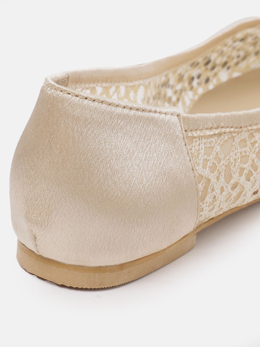 Lino Perros Women Woven Design Embellished Ballerinas