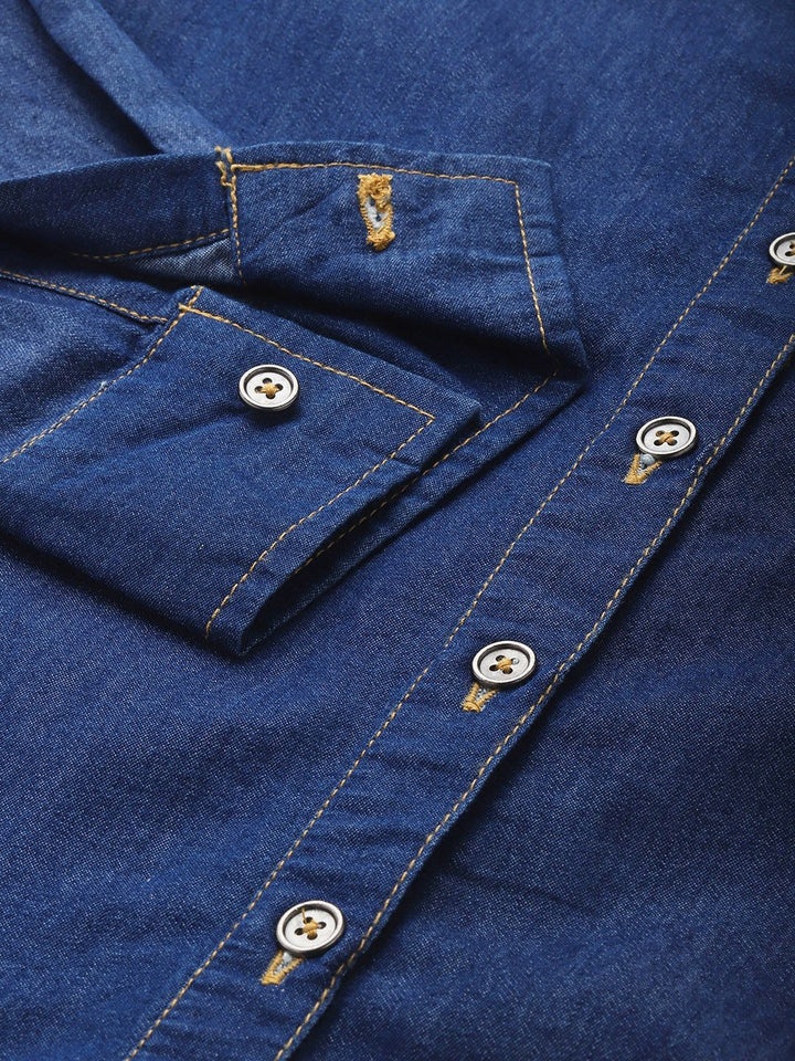 all about you Chambray Opaque Casual Shirt