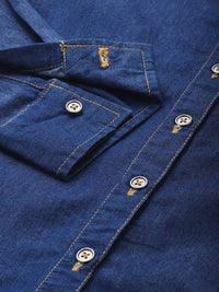 all about you Chambray Opaque Casual Shirt