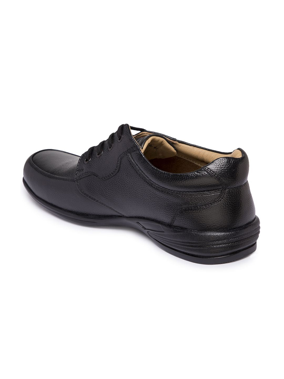 Red Chief Men Black Leather Casual Derbys