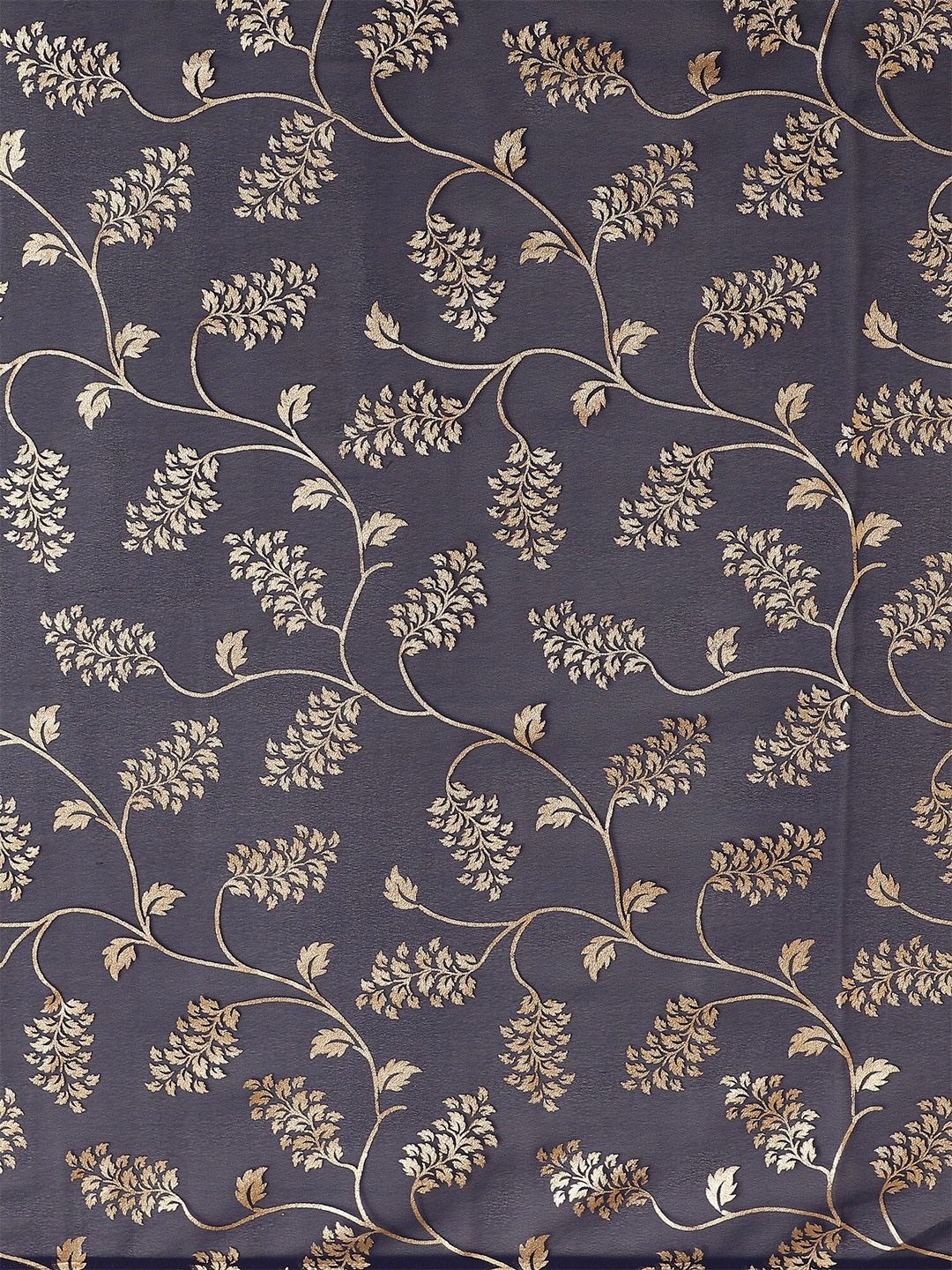 Saree mall Women Navy Blue Woven Design