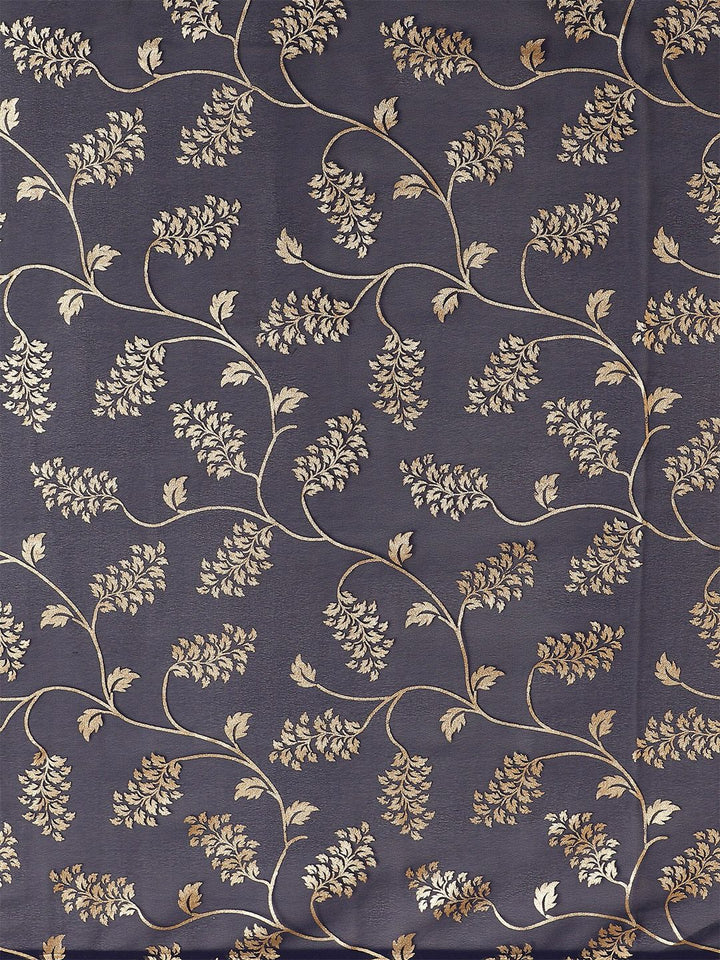Saree mall Women Navy Blue Woven Design