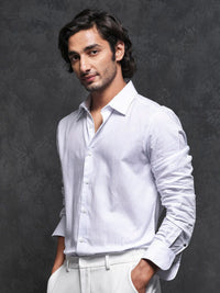 RARE RABBIT Men Broad Slim Fit Cotton Shirt