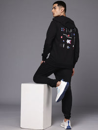 HRX by Hrithik Roshan Men Printed Hooded Lifestyle Tracksuit