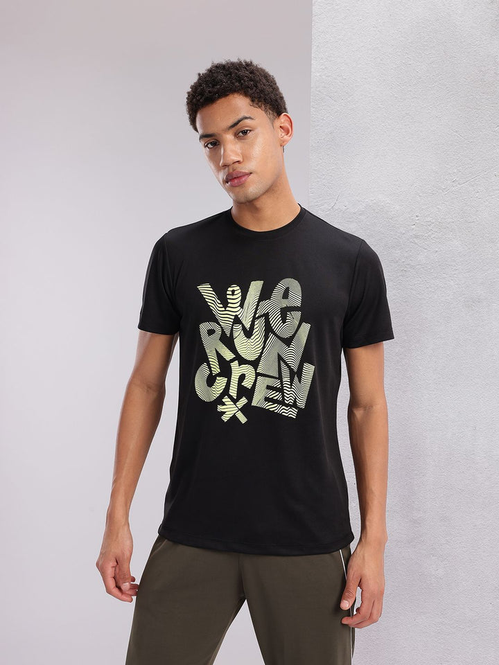 HRX by Hrithik Roshan Couple Collection Typography Printed Rapid Dry Running T-shirt