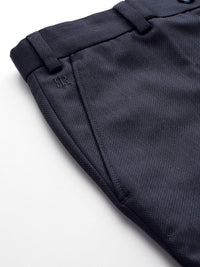 Raymond Men Textured Slim Fit Formal Trousers